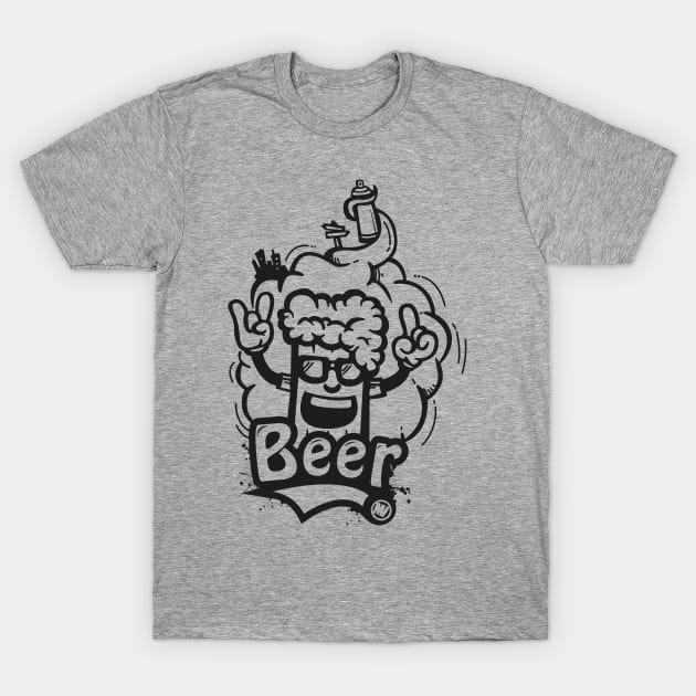 beer graffiti T-Shirt by manuvila